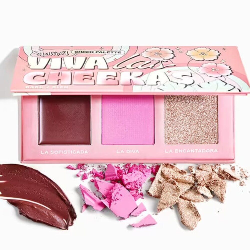 NWT - ALAMAR COSMETICS Viva Las Cheekas Cheek Palette DARK RICH